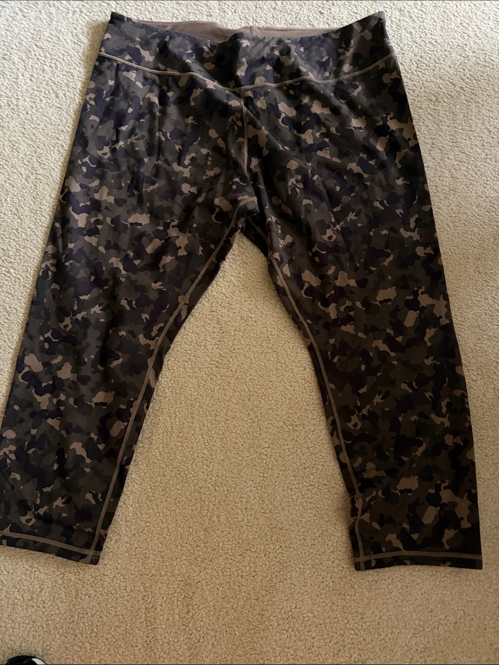 NWT Women with Control Brown & Black Activewear Bottoms 2X